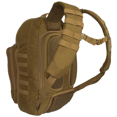  shoulder straps on highlander coyote tan 25l harrier full clamshell pack