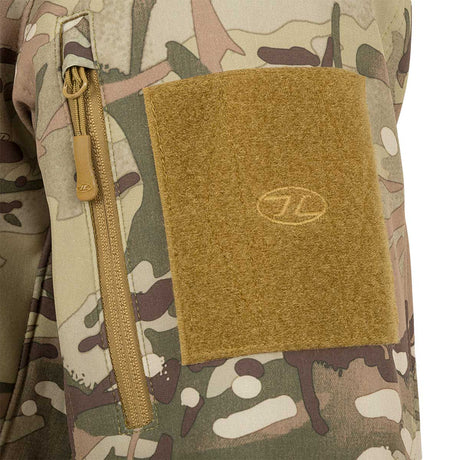 shoulder zipped pocket highlander tactical softshell jacket hmtc camo