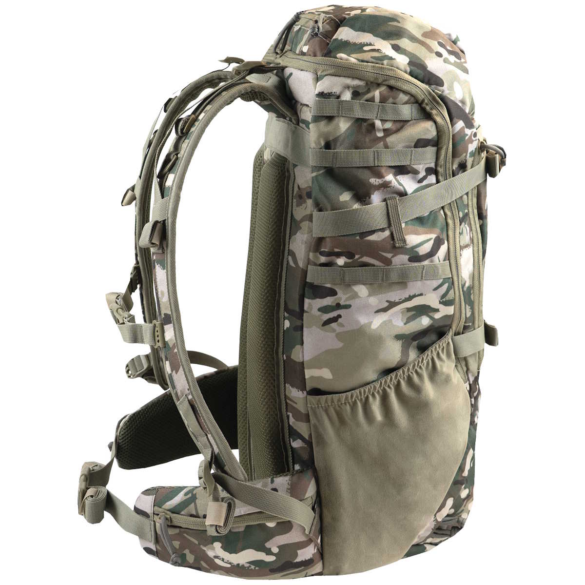 side angle highlander 40l eagle 3 backpack hmtc camo