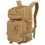 side angle of coyote kombat 28l molle backpack