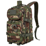 side angle of dpm camo kombat 28l molle backpack