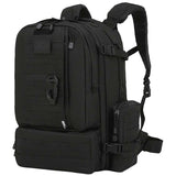 side angle of kombat viking black molle patrol pack