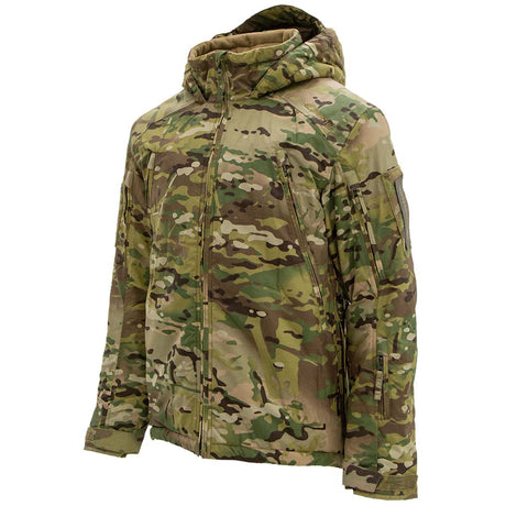 side angle of multicam carinthia 5.0 mig jacket