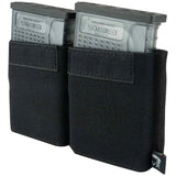 side angle of viper tactical black vx double rifle mag sleeve xl