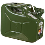 side angle of wavian nato 10 litre khaki green jerry can