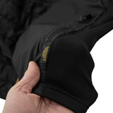 side stretch panels on carinthia tlg black 2.0 jacket