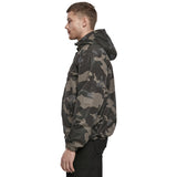side view of brandit summer dark camo windbreaker