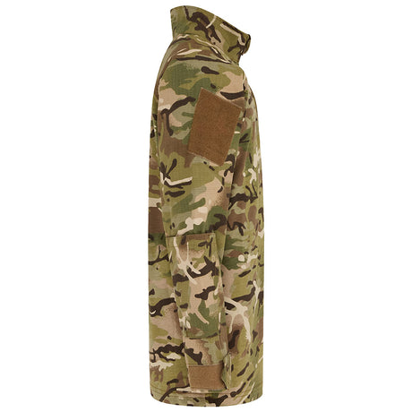 side view of btp camo kombat kids ubacs shirt