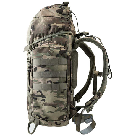 side view of highlander forces elite pack 33l hmtc camo