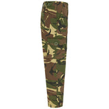 side view of kombat kids dpm camo trousers