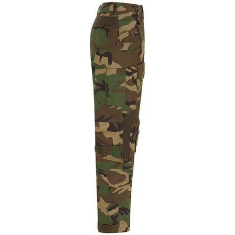 side view of us woodland kombat gen ii spec op trousers
