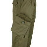 side view of viper pcs 95 trousers green
