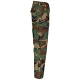 side view of woodland mfh bdu ripstop trousers