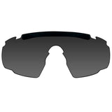 smoke grey lens of wiley x 306 saber advanced glasses