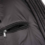 snugpak sj12 inside pocket of black winter insulated jacket