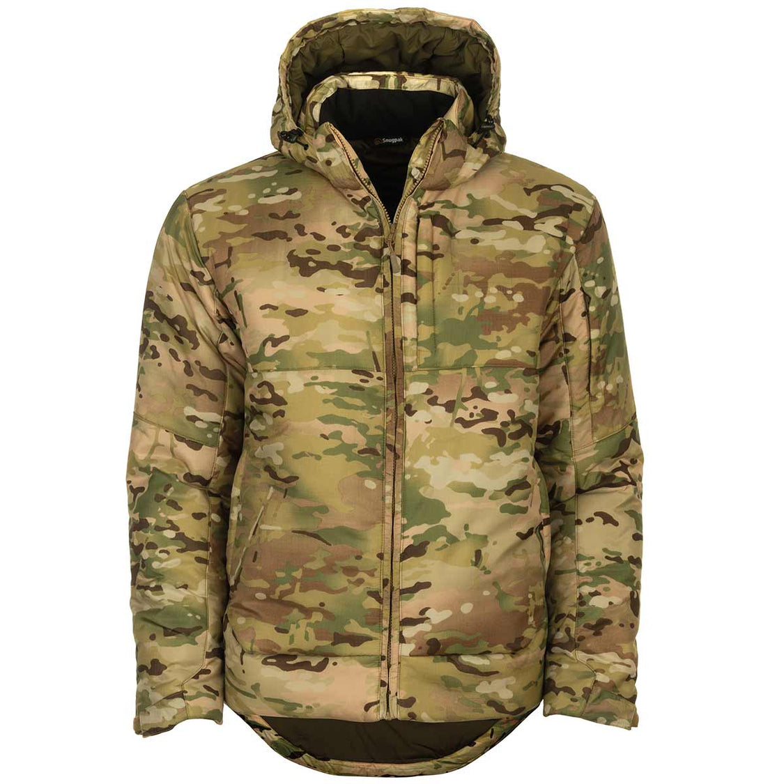 Camouflage Hooded Short Sleeve Jacket