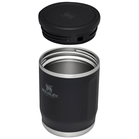 stanley adventure 530ml black go to food jar with screw lid