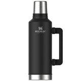 stanley classic legendary vacuum thermos flask 2.3l black 2.0 with side handle