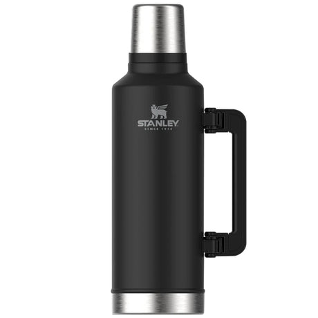 stanley classic legendary vacuum thermos flask 2.3l black 2.0 with side handle