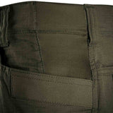 stretch hip panels on olive green tactical trousers from stoirm