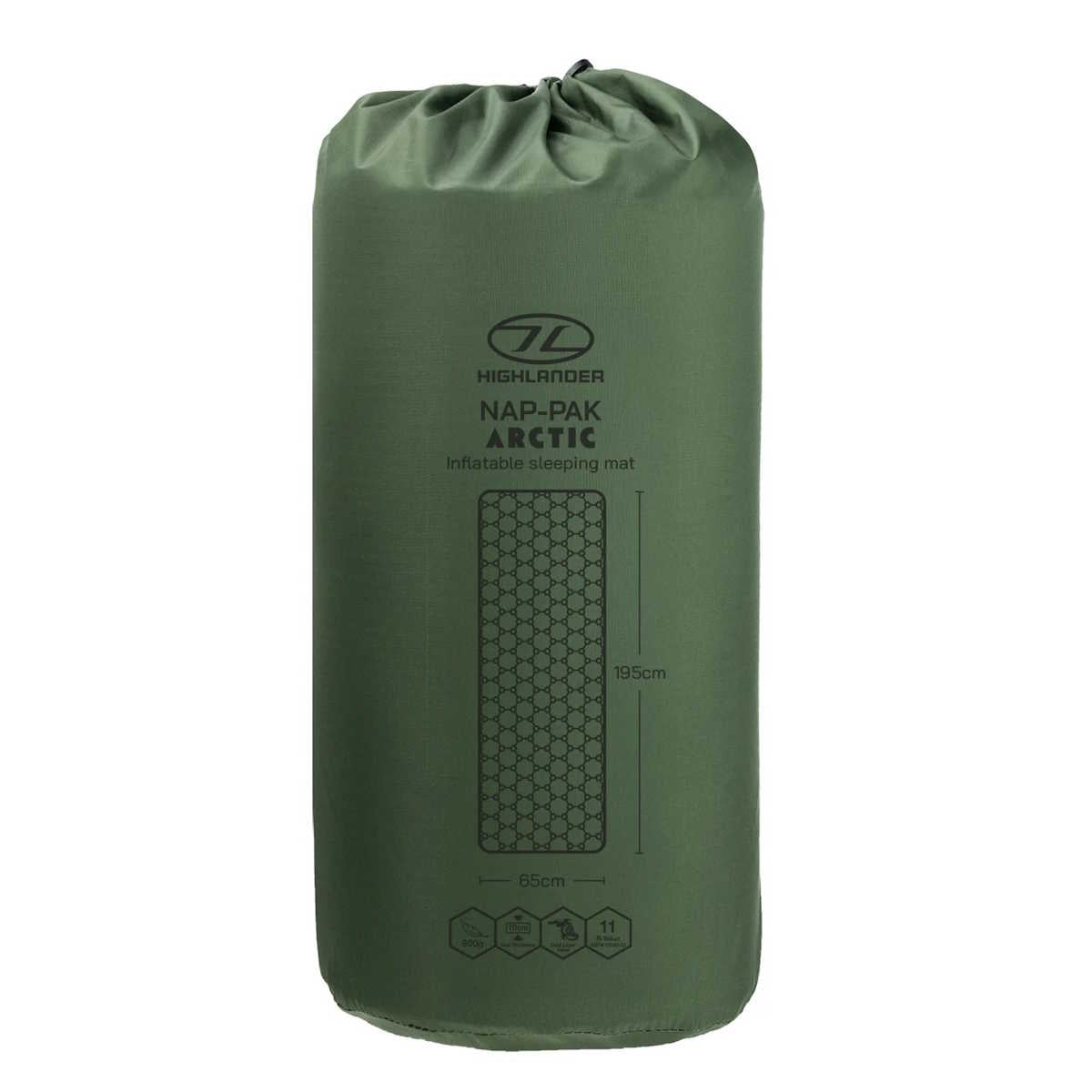 stuff sack of olive highlander nap pak arctic r11 sleeping mat