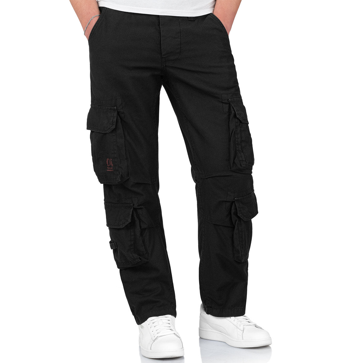 surplus airborne vintage slimmy trousers anthracite black