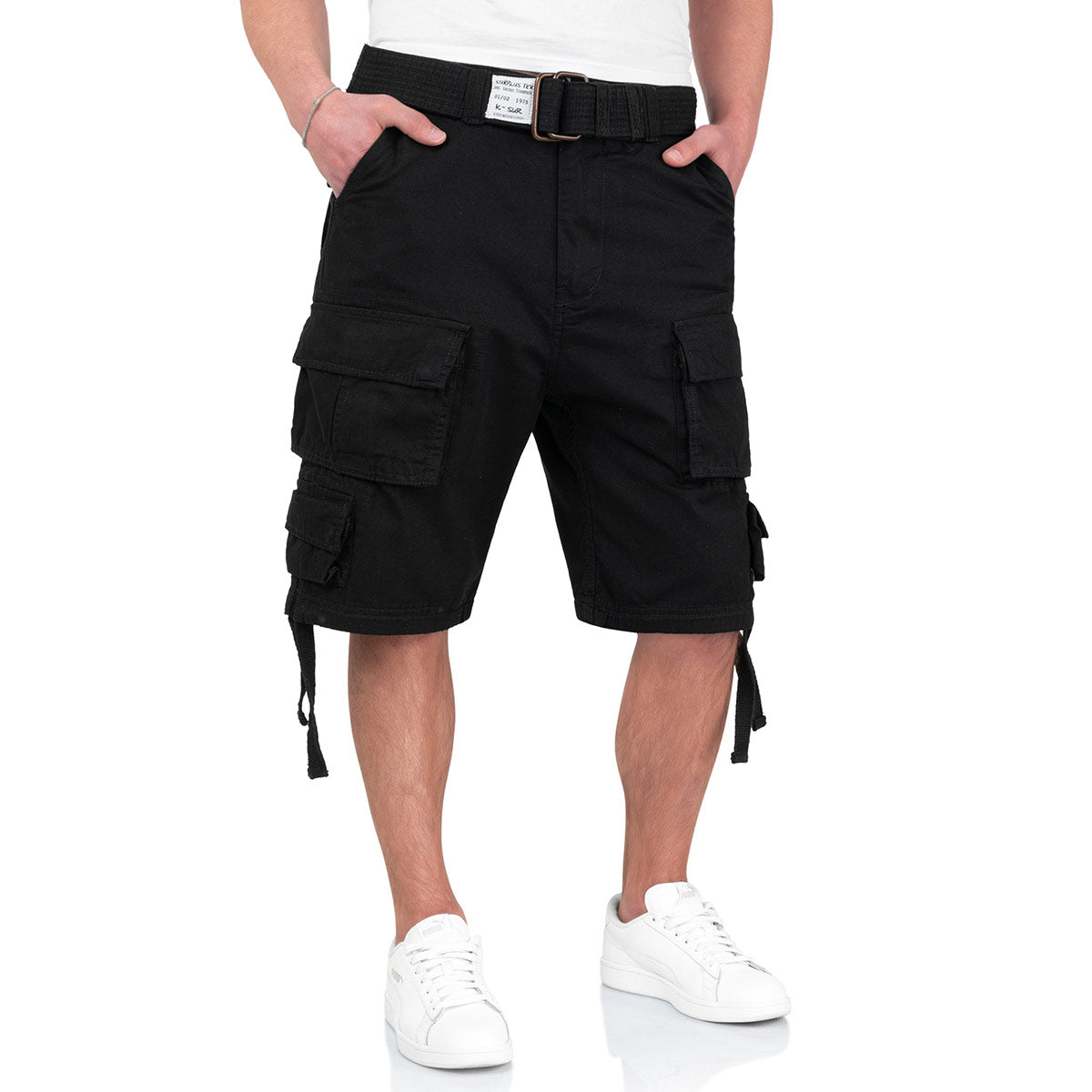 surplus raw vintage division shorts black
