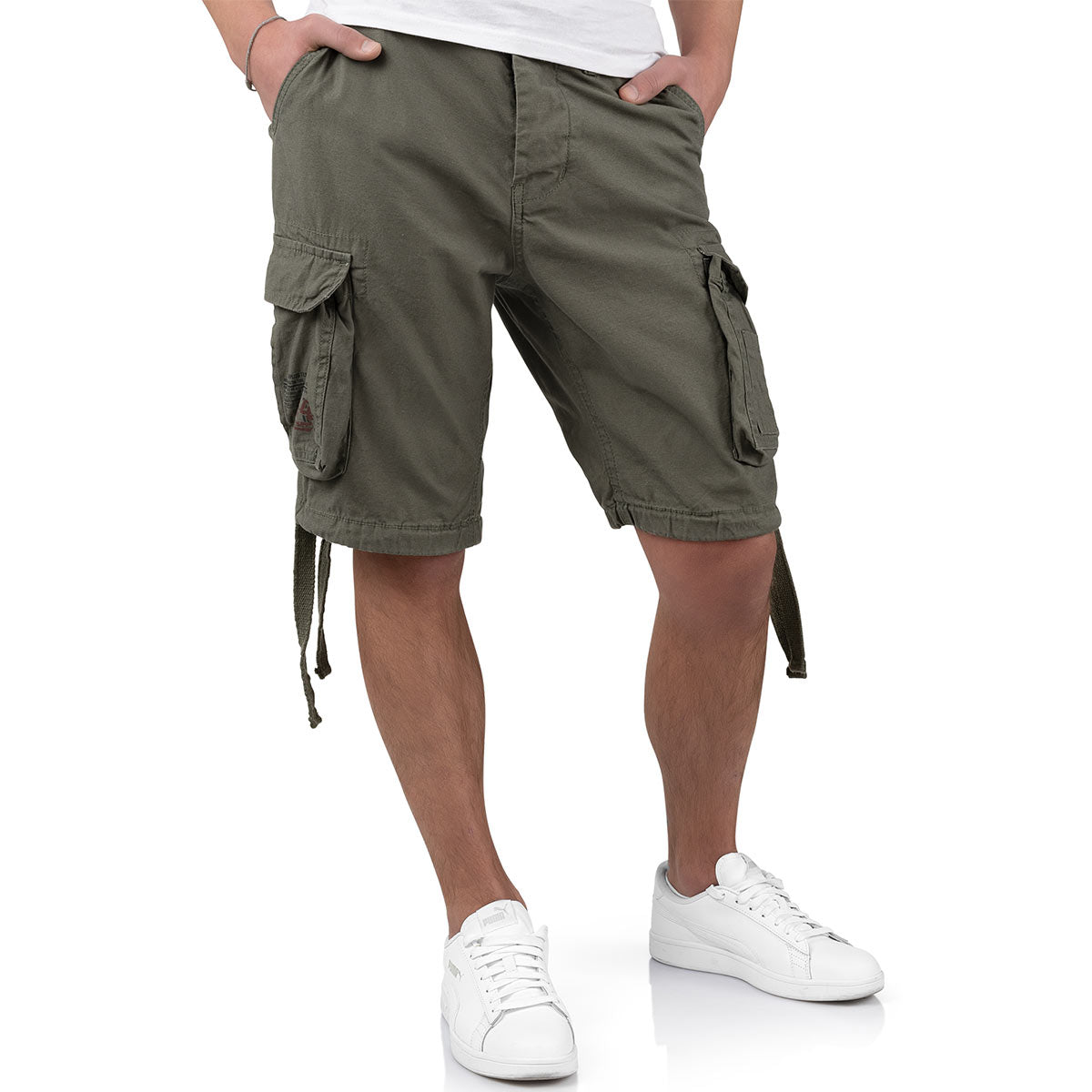 surplus rv airborne vintage shorts olive