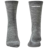 toe and heal of bridgedale base layer thermal liner boot sock twin pack grey