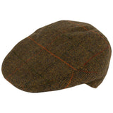 JACK PYKE MISTO Lana Piatto Cappello Tweed Marrone - Tiro JACK PYKE MISTO Lana Piatto Cappello Tweed Marrone - Tiro