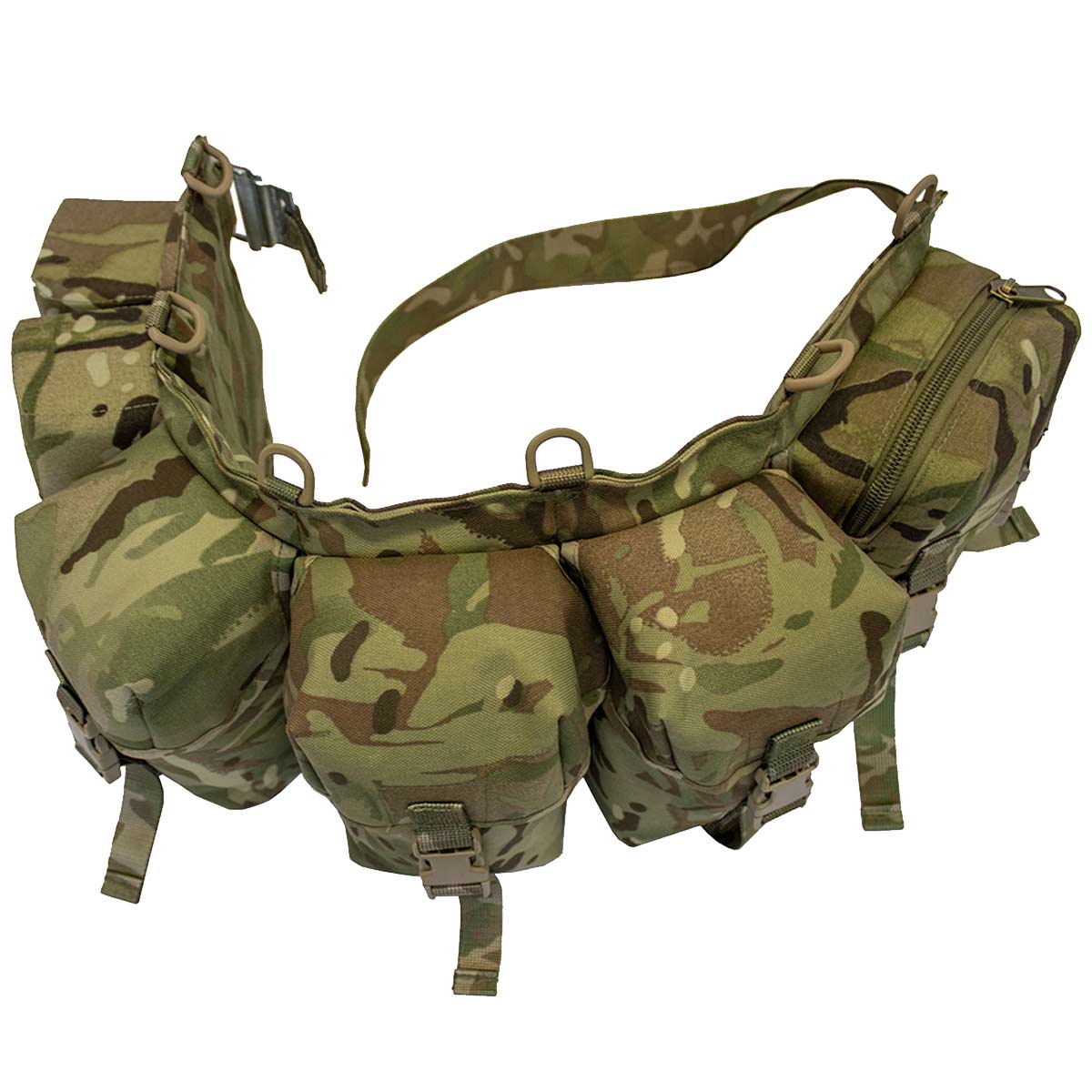 top view of marauder lrrp mtp camo webbing
