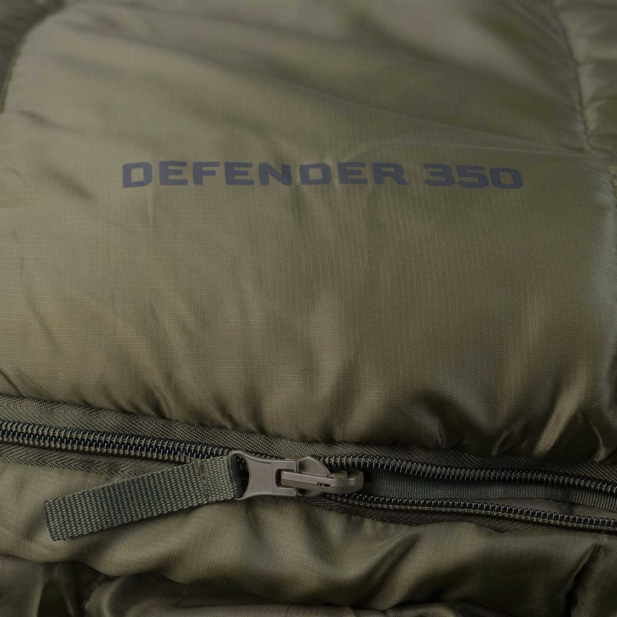 two way anti snag zip on highlander defender 350 ranger green sleeping bag