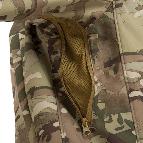 under arm zip highlander tactical softshell jacket hmtc camo