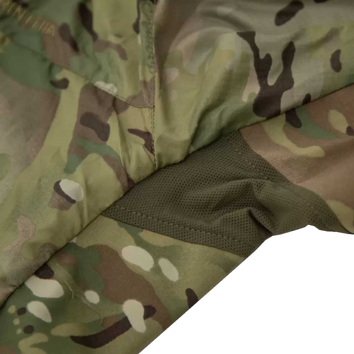 underarm mesh panels on carinthia multicam tlg 2.0 jacket