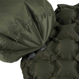 valve connection of highlander puff inflation drybag to air bed