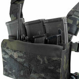 vcam black viper buckle up utility rig with two compartments
