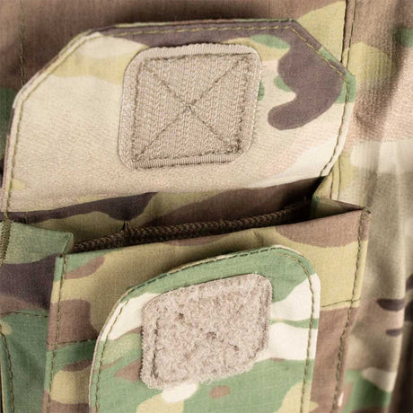 velcro pocket closures on multicam keela mk6 waterproof jacket
