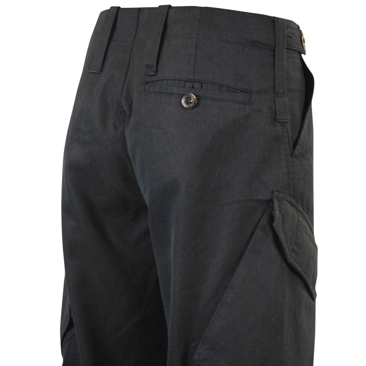 view of rear pocket royal navy pcs operational trosuers blue g1