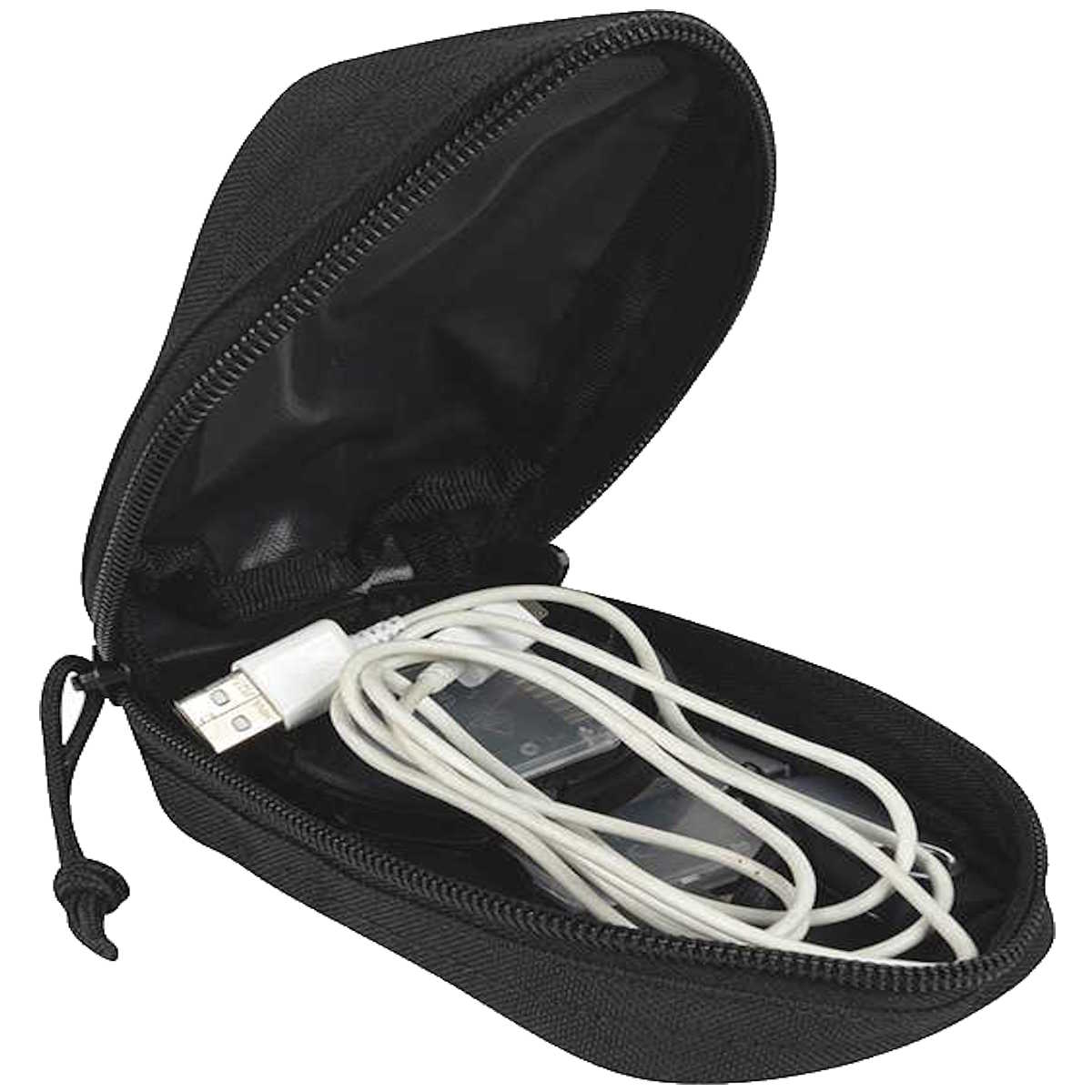 viper black lazer small molle utility pouch with clamshell opening