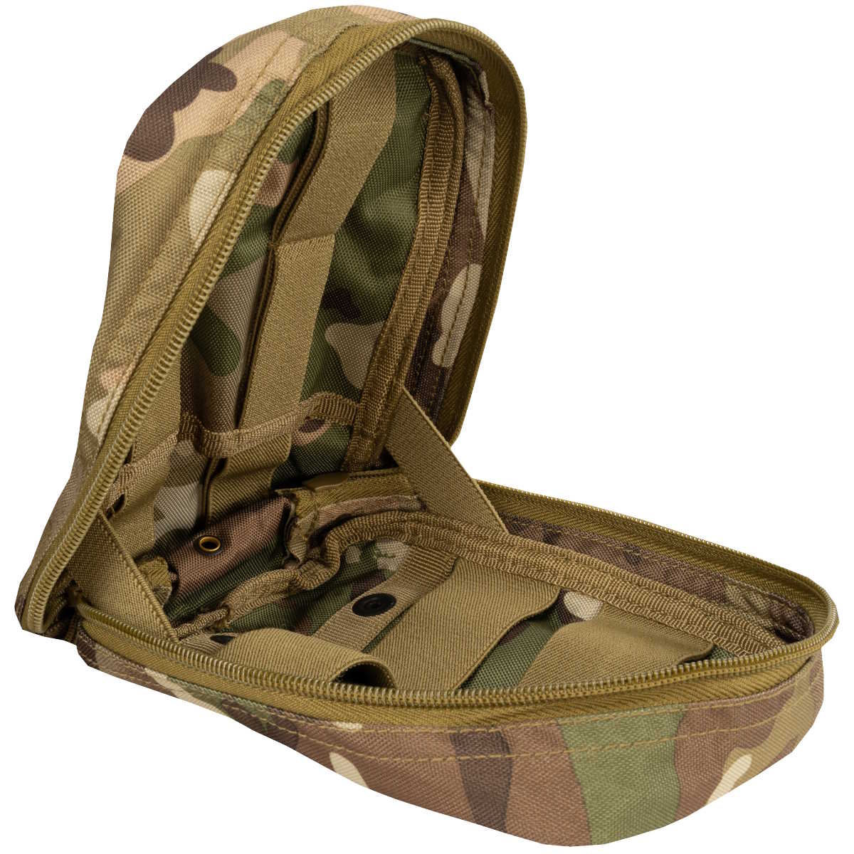 viper camouflage lazer medium molle utility pouch with clamshell opening