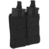 viper quick release double mag black pouch
