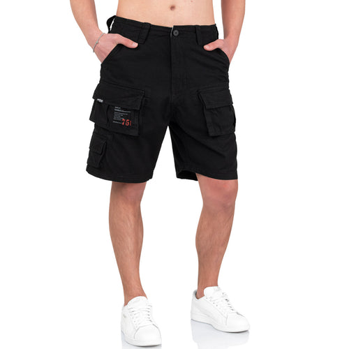 Surplus Mens Black Trooper Cargo Shorts Free UK Delivery