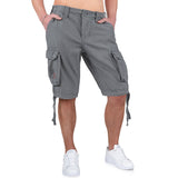 waist detail on grey surplus rv airborne vintage shorts