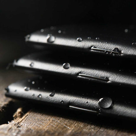 waterproof cover of rite in the rain mini stapled 3 pack black notebooks