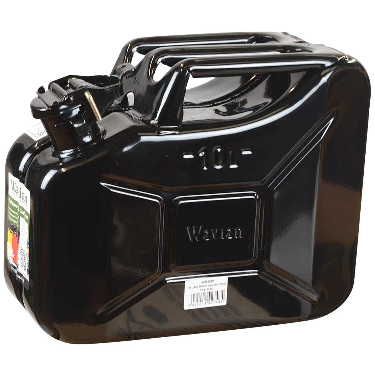 Wavian NATO Steel Jerry Can 10L Black - Free Delivery | Military Kit