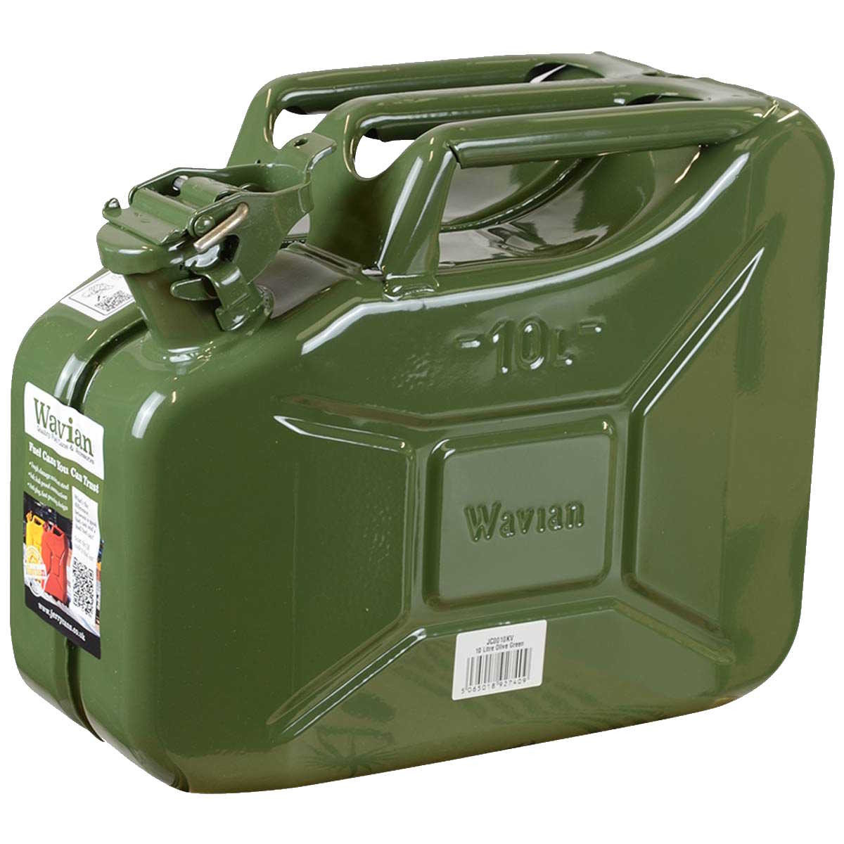 Wavian NATO Steel Jerry Can 10L Khaki Green - Free Delivery