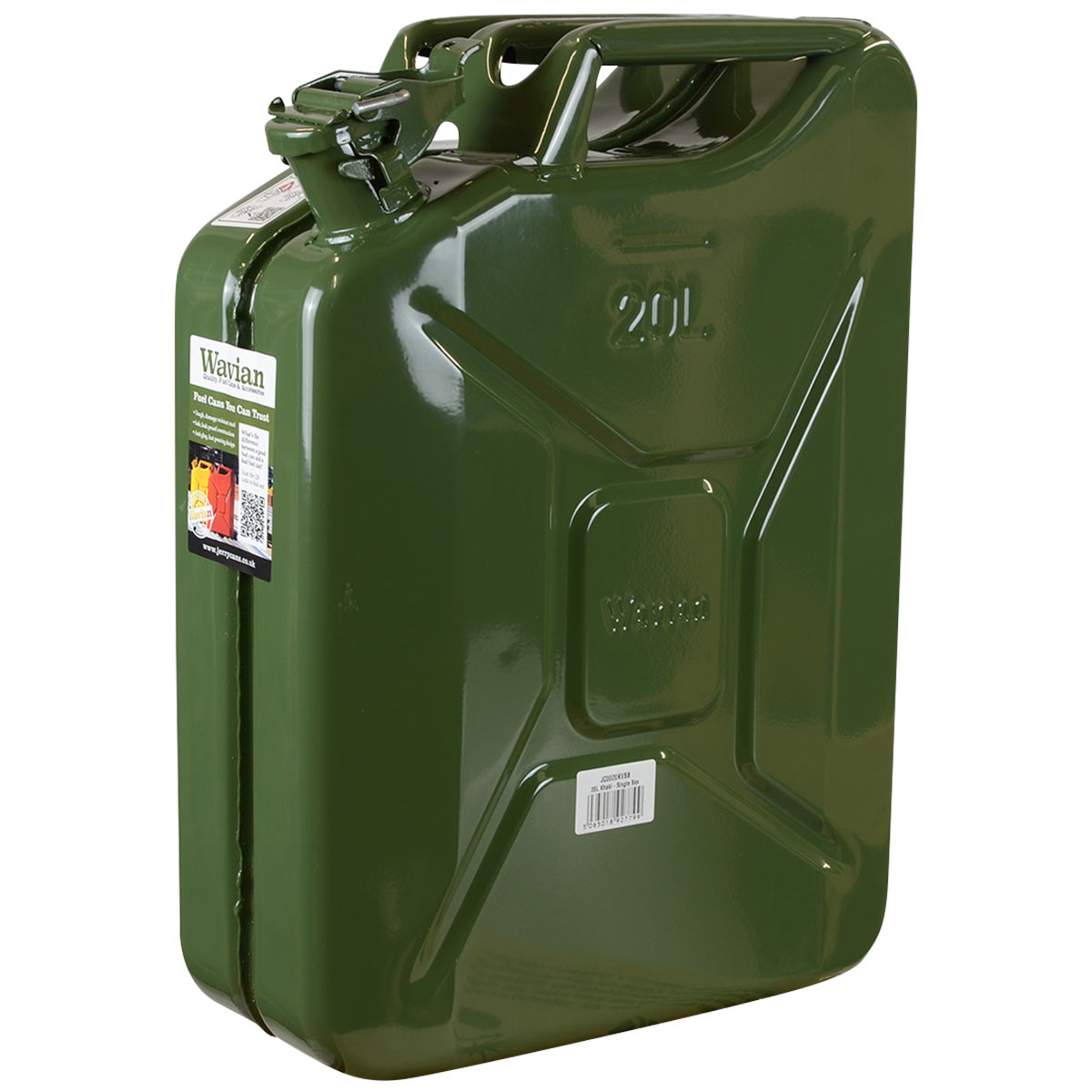 Wavian NATO Steel Jerry Can 20L Khaki Green - Free Delivery