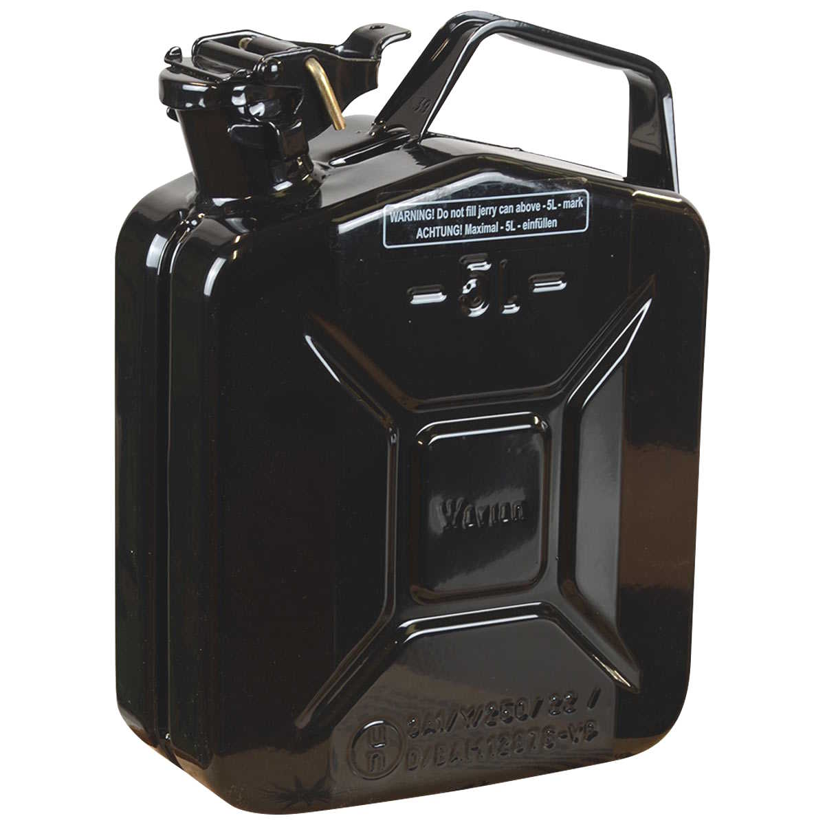 Wavian NATO Steel Jerry Can 5L Black - Free Delivery | Military Kit