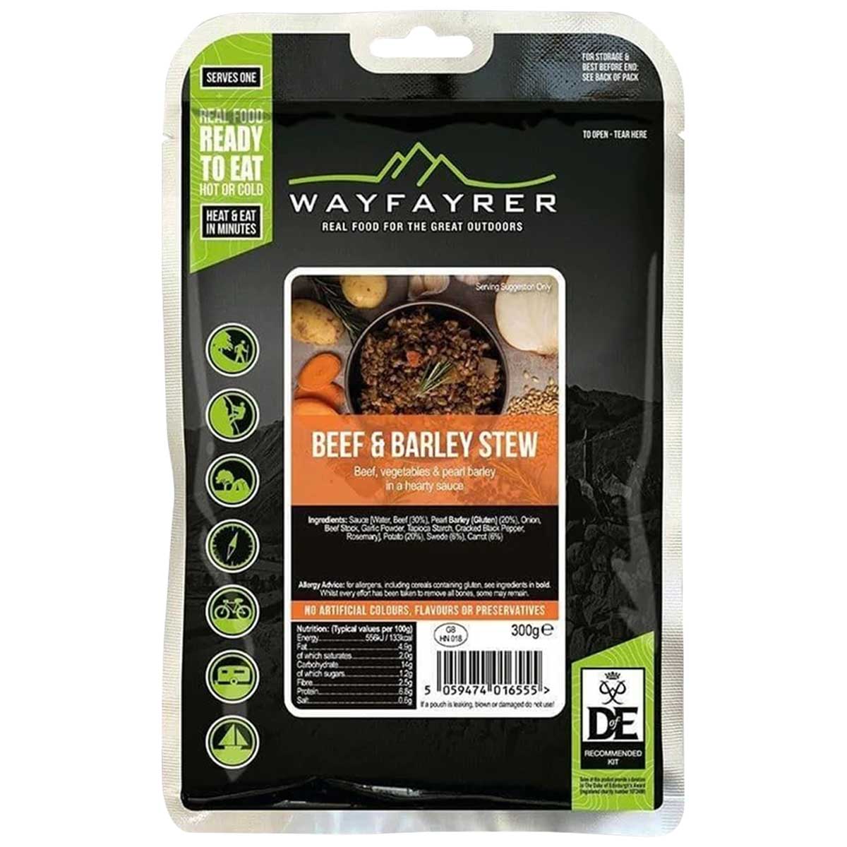 wayfayrer beef barley stew ready to eat meal