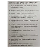 weapon safety rules in modestone shooters waterproof logbook